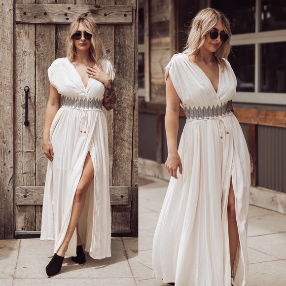 Free People Devon Midi Dress Tea - Picture 7 of 11